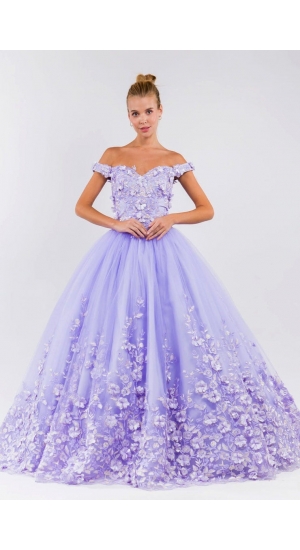 GL1960 lilla prinsesse fest kjole GL1960 lilla prinsesse fest kjole