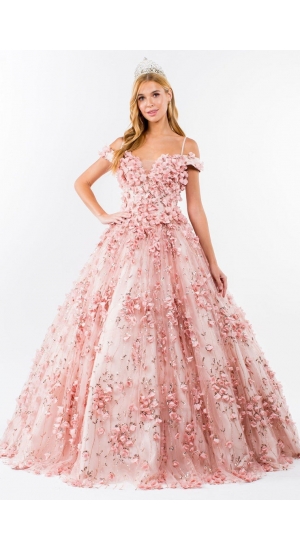 GL1962 rosa fest brudekjole eller turkis med 3 d blomster prinsesse  GL1962 rosa fest brudekjole eller turkis med 3 d blomster prinsesse