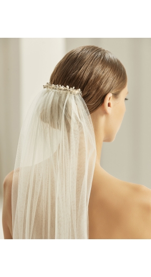 Spænde til slør med sten