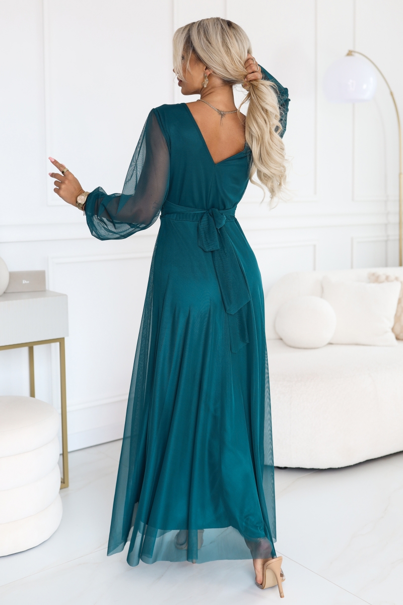Brudens mor petroliums farvet kjole 684-3 NERISSA fra Bridalstore.dk