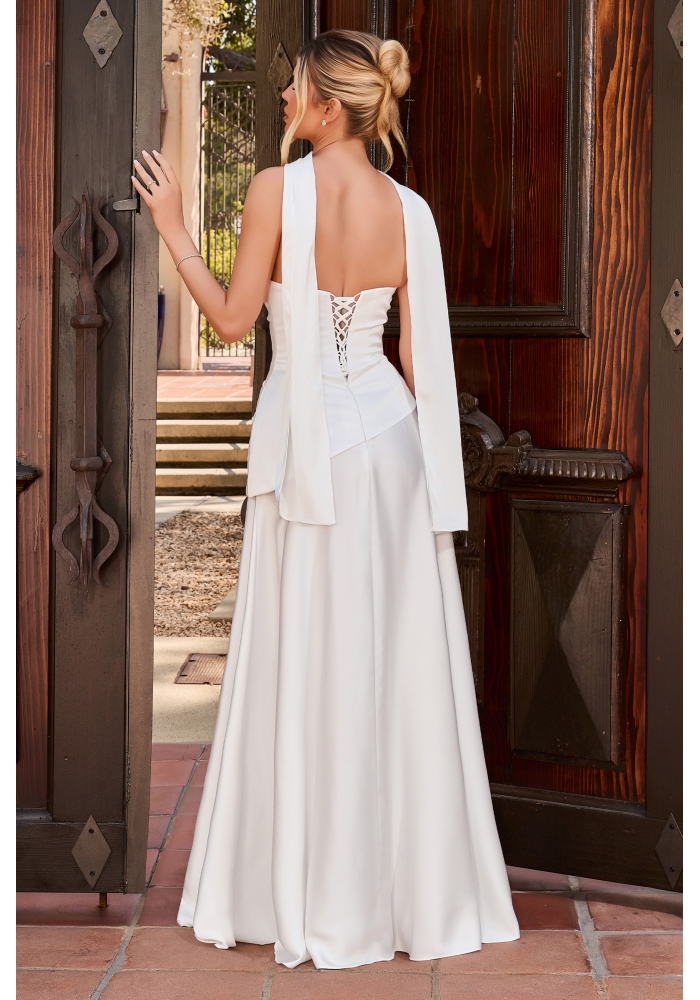 Sjælland Satin brudeKjole fra dansk webshop Bridalstore.dk