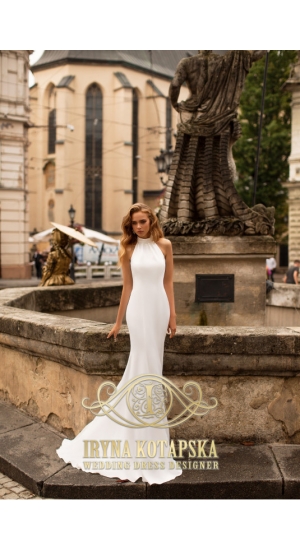 Halterneck Kotapska brudekjole