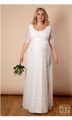Graviditets brudekjole Vera til plus size