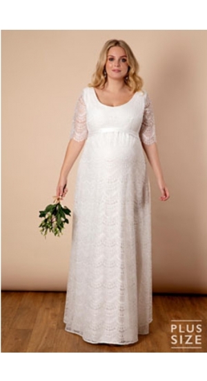 Graviditets brudekjole Vera til plus size Graviditets brudekjole Vera til plus size