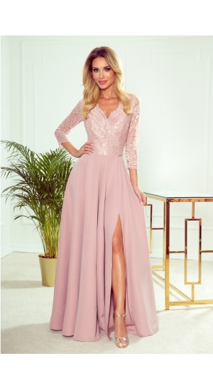 Sommerfugl i Maven  fest kjole i rosa, med flair skørt og let chiffon   Sommerfugl i Maven  fest kjole i rosa, med flair skørt og let chiffon