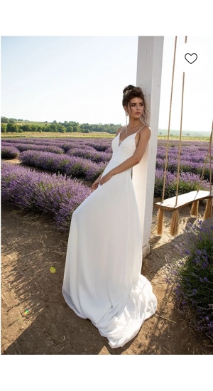 Star brudekjole med strop