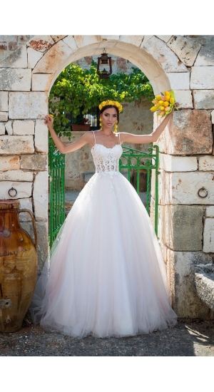 Firenze brudekjole med strop