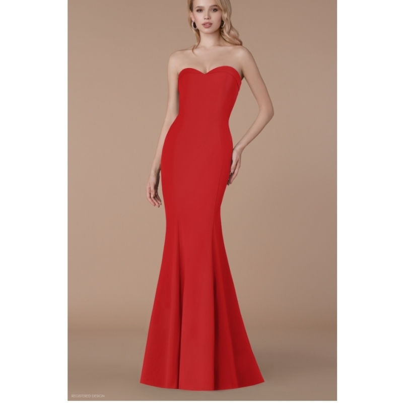 Sort eller rød fest kjole billig