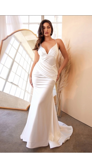 CH236W brudekjole i silke 