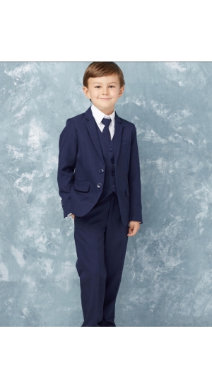 Jakkesæt til Drenge i 5 dele navy, sort , blå Jakkesæt til Drenge i 5 dele navy, sort , blå