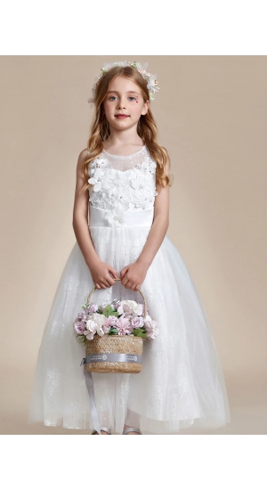 Brudepigekjole med sløjfe