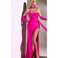 Barbie festkjole med handsker