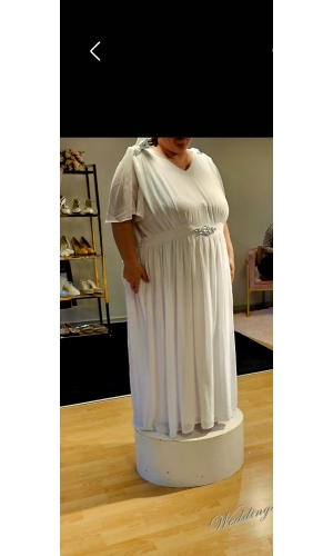 Hvid tunika i plus size