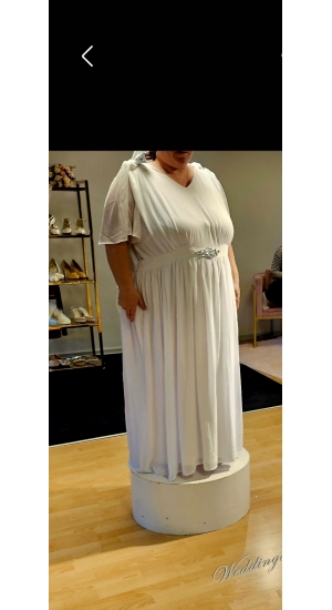 Hvid tunika i plus size Hvid tunika i plus size