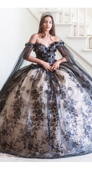 Sort brudekjole 3500