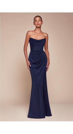 Partydress strapless i flere farver  Partydress strapless i flere farver