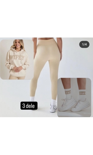   Hættetrøje, leggings , strømper