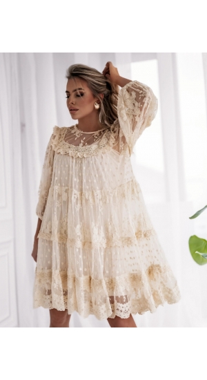 Lily Mcbee fin blonde kjole fransk mærke   Lily Mcbee fin blonde kjole fransk mærke