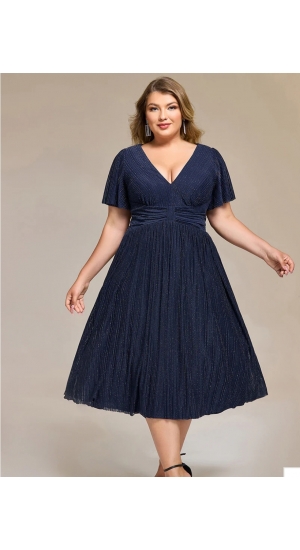 Bille PLUSSIZE NAVY BLÅ , grøn eller rosa FESTKJOLE KORT Bille PLUSSIZE NAVY BLÅ , grøn eller rosa FESTKJOLE KORT