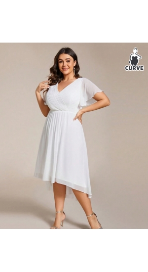 Eventyrlig kjole knæ lang hvid Eventyrlig kjole knæ lang hvid