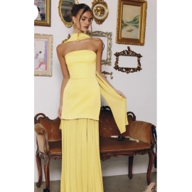 Festkjole i flere farver T825 dansk butik studenter fest