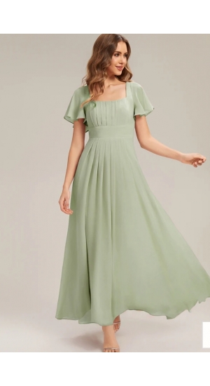 Sommerkjole i 3 farver minth grøn, rosa eller rød 