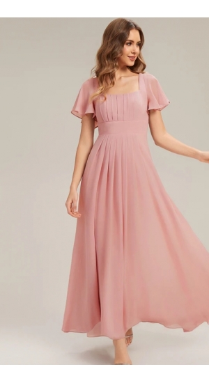 Sommerkjole i 3 farver minth grøn, rosa eller rød 