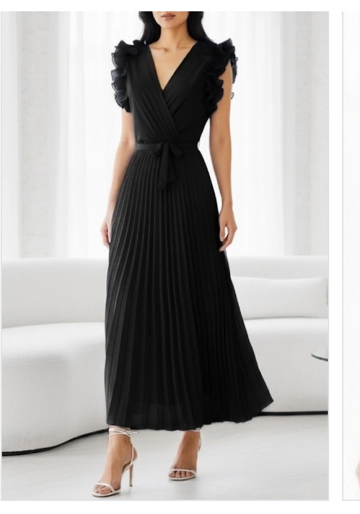 Villy kjole med ærmer i mange farver