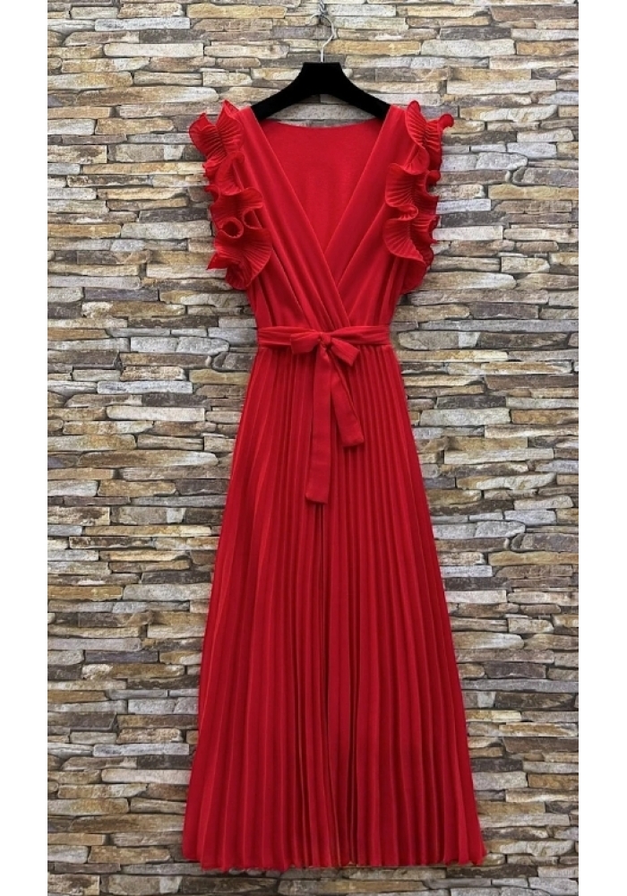 Villy kjole med ærmer i mange farver