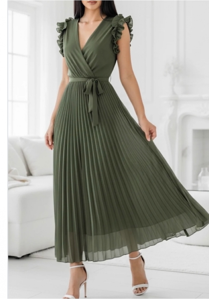 Villy kjole med ærmer i mange farver