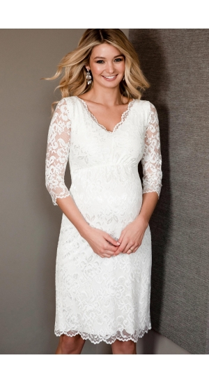 Rosie graviditets kjole med blonder