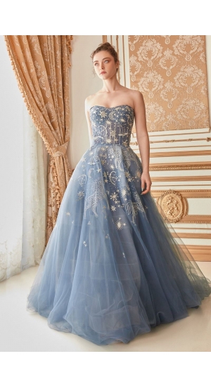 Festkjole med stjerner og måne