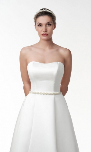 Bælte ivory/gold | bridalstore.dk