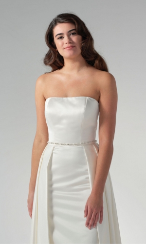 Bælte ivory/silver | bridalstore.dk