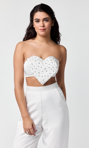 Bandeau Gem Gabrielle ivory | bridalstore.dk
