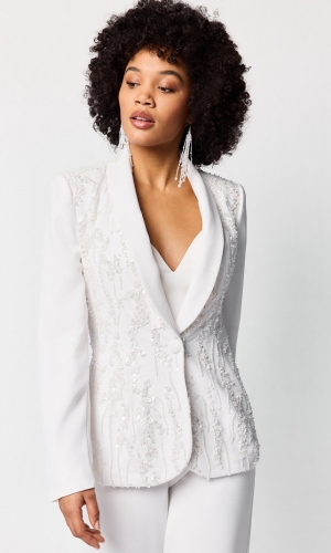 Blazer Beaded Gem Armelle ivory | bridalstore.dk
