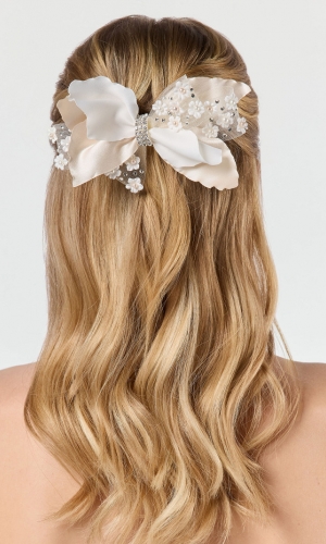 Blomst ivory/champagne | bridalstore.dk