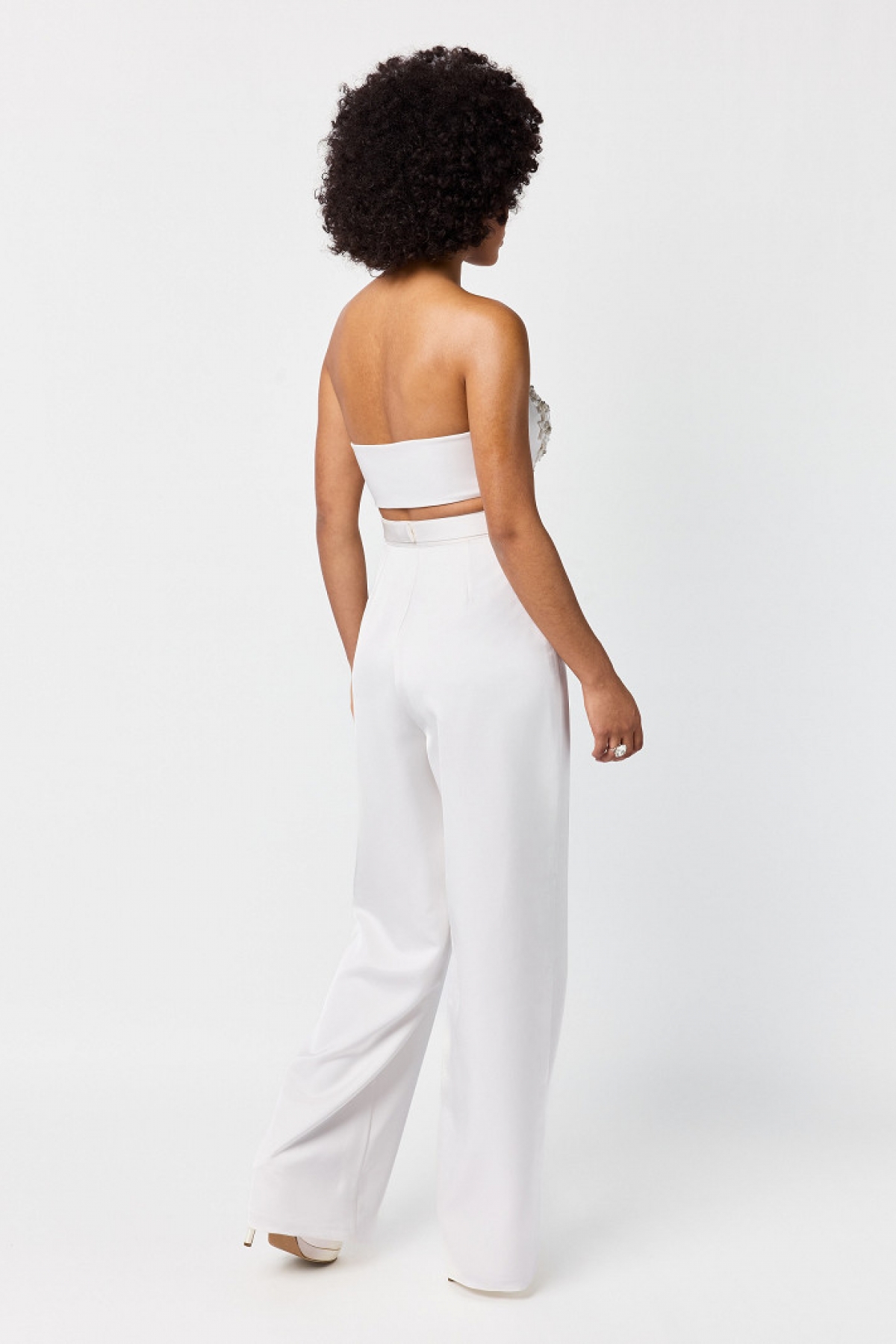 Blomst Satin flowers Gem Yvette ivory | bridalstore.dk