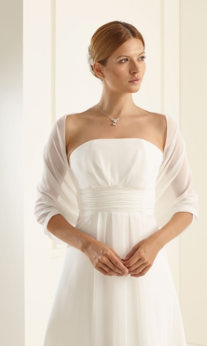 Tørklæde i chiffon 230 × 50 cm E9 | bridalstore.dk