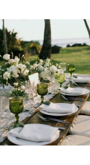 Udlejning af glas, blomstervæg osv