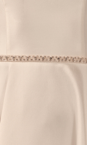 Brudebælte PA155 med perler og pyntesten på satin | bridalstore.dk