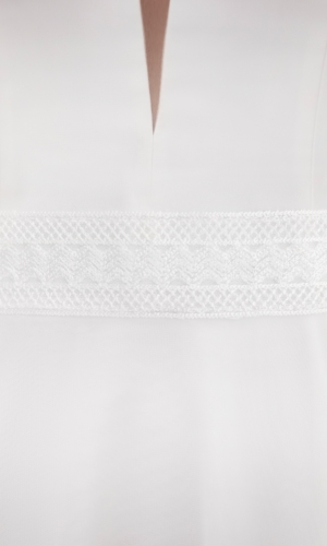 Brudebælte PA162 med blonde på tyl | bridalstore.dk