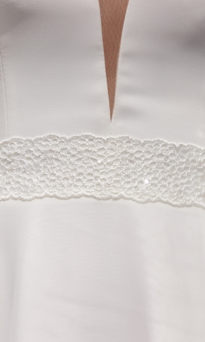 Brudebælte PA163 med blonde på tyl | bridalstore.dk