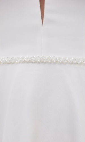 Brudebælte PA171 med glimtende glasperler | bridalstore.dk