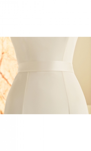 Brudebælte PA32 med satin og færdig løkke | bridalstore.dk