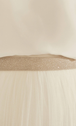 Brudebælte PA92 med glitter | bridalstore.dk