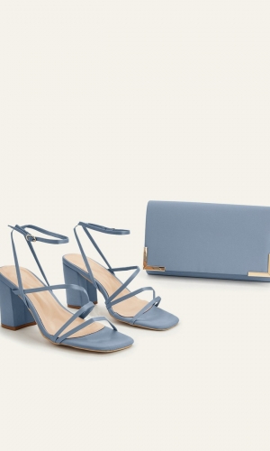 Brudepumps ANNA med matchende clutch | bridalstore.dk