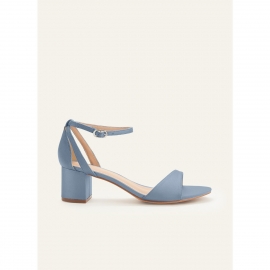 Blå pumps i pu-læder | bridalstore.dk