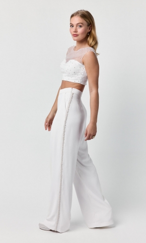 Bukser Pearls Gem Gisèle ivory | bridalstore.dk