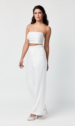 Bukser Strass Gem Gabrielle ivory | bridalstore.dk